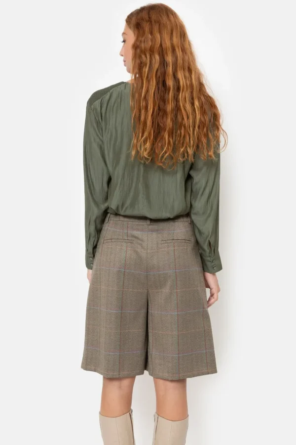 Damesblouse Met Smock En Lange Mouw-Terre Bleue Online