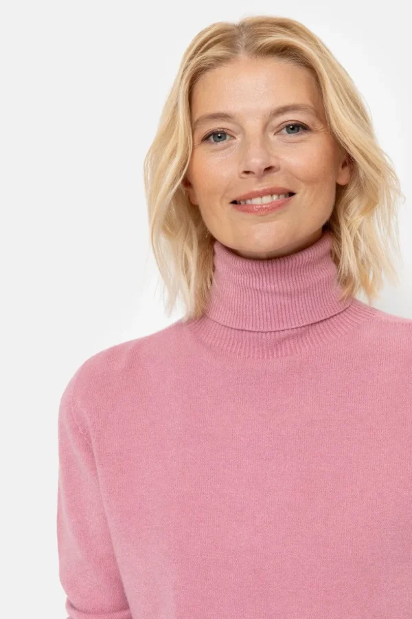 Damespull Met Rolkraag En Lange Mouwen-Terre Bleue Clearance