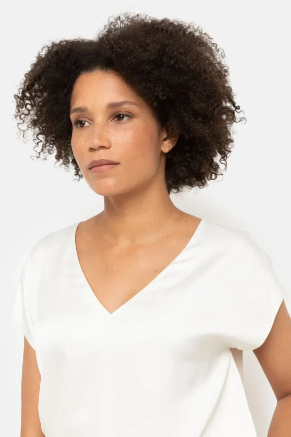 Damestop Zonder Mouwen Met V-Hals-Terre Bleue Store