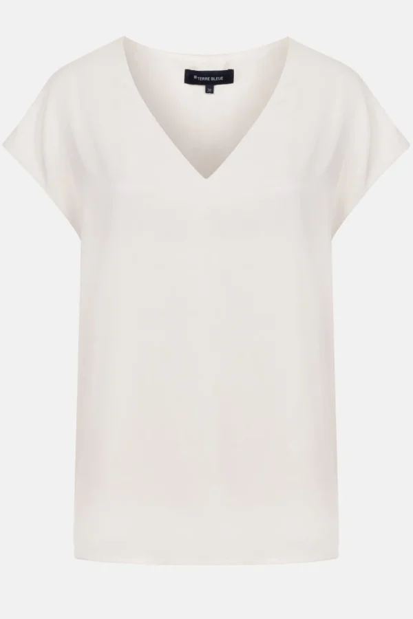 Damestop Zonder Mouwen Met V-Hals-Terre Bleue Store