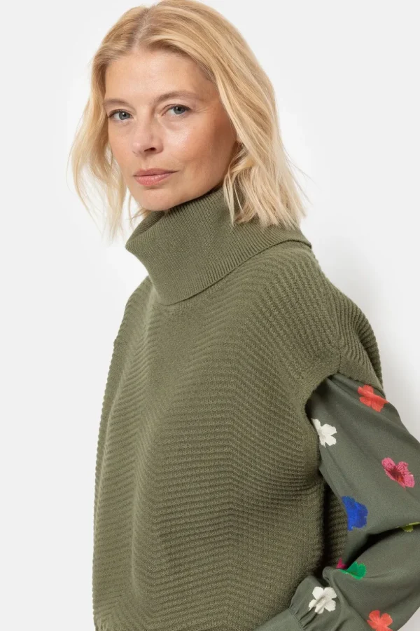 Debardeur Met Een Rolkraag En Strepen-Terre Bleue Online