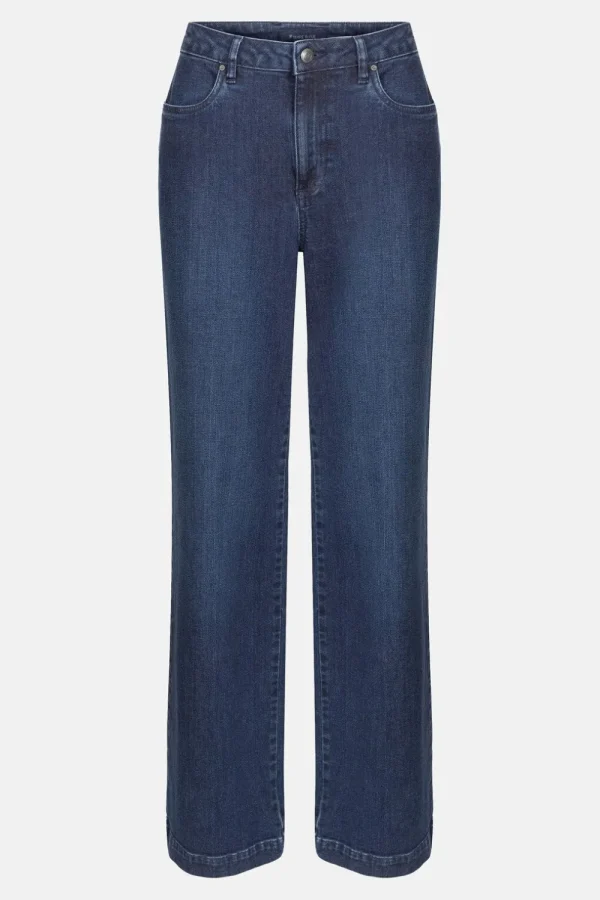 E Jeans Met Wijde, Rechte Pijpen-Terre Bleue Best Sale