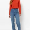 E Loose Fit Dames Jeans Met Rechte Pijpen-Terre Bleue Cheap