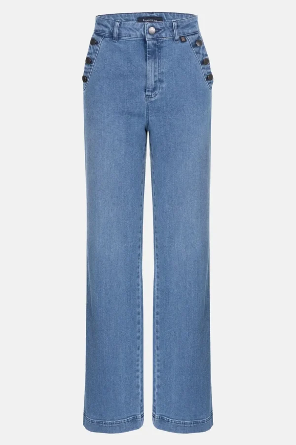 E Loose Fit Dames Jeans Met Rechte Pijpen-Terre Bleue Cheap