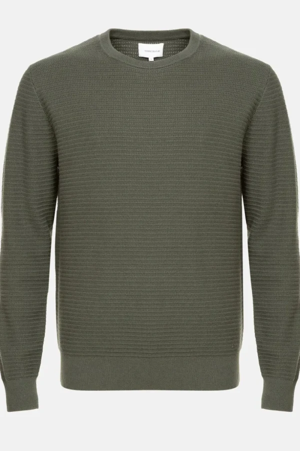 E Sweater Met Jacquard Strepen-Terre Bleue Best