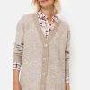 Lange Cardigan Met Knopen En Lange Mouw-Terre Bleue Sale