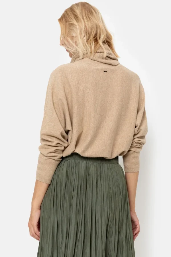 Licht E Damespull Met Afneembare Kraag-Terre Bleue Flash Sale