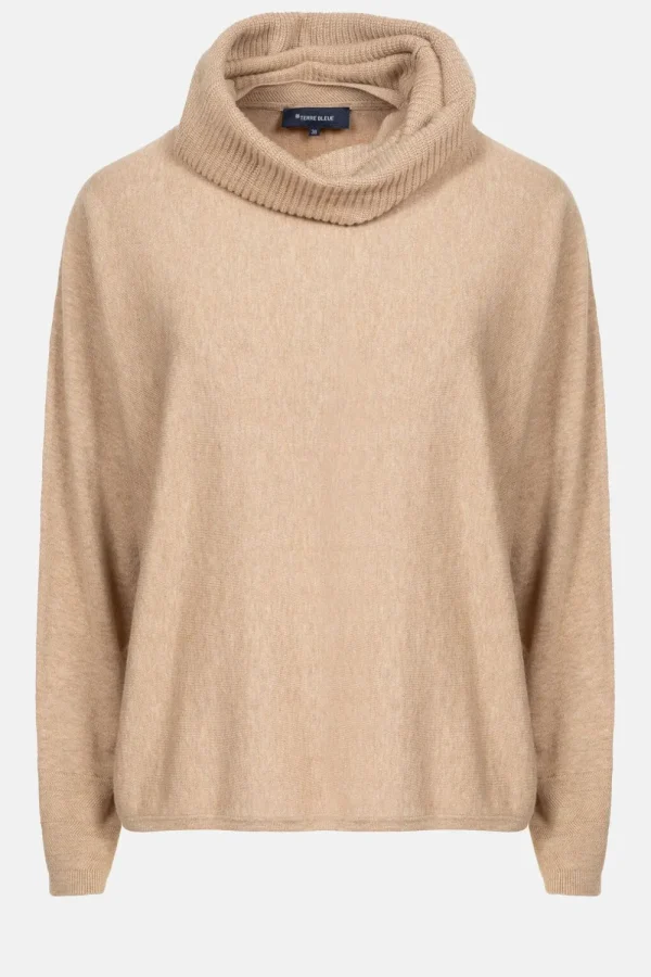 Licht E Damespull Met Afneembare Kraag-Terre Bleue Flash Sale