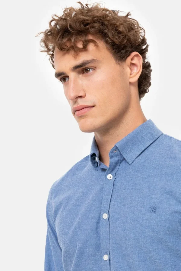 Regular Fit Hemd Met Lange Mouwen-Terre Bleue Shop