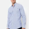 Wit Gestreept Mannenhemd Met Slim Fit-Terre Bleue Sale